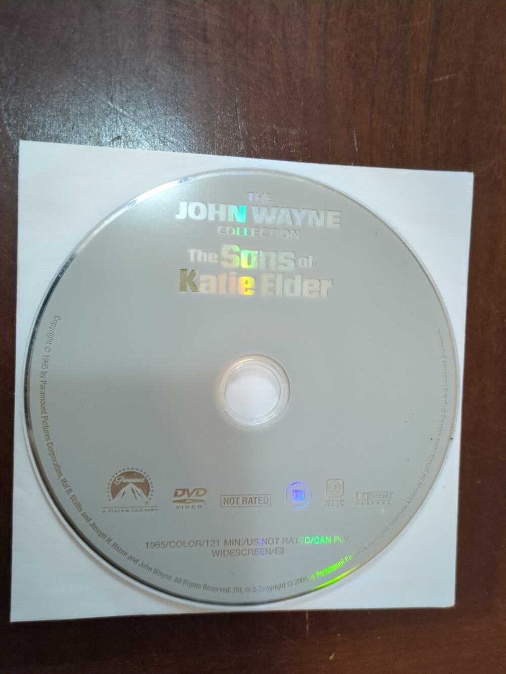 The Sons of Katie Elder DVD Western JOHN WAYNE John Wayne Collection disc only